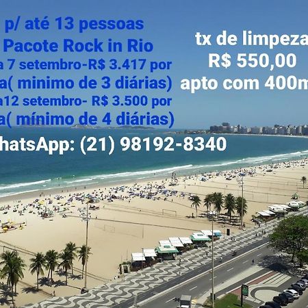 Copacabana Vista Mar Cobertura 2 Andares Com 5 Quartos Rio de Janeiro Exterior foto